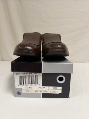 NEW IN BOX Franco Vanucci Men’s Brown Leather Dress Shoes Size 13/46
